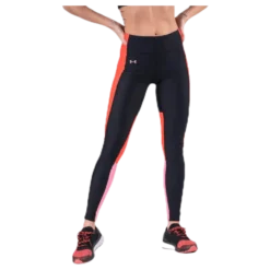 UA HG Armour Perforation Inset Leggings Black