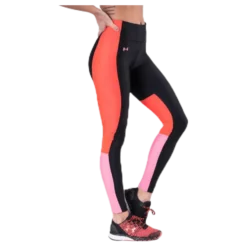 UA HG Armour Perforation Inset Leggings Black