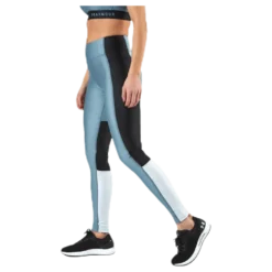 UA HG Armour Perforation Inset Leggings Turquoise