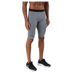 Ua Hg Rush 2.0 Long Shorts Concrete