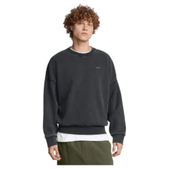Ua Icon Hwt Flc Wash Os Crew Black