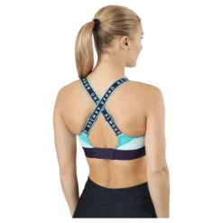Ua Infinity High Bra Blockd Sea Mist / Purple Switch / Nep