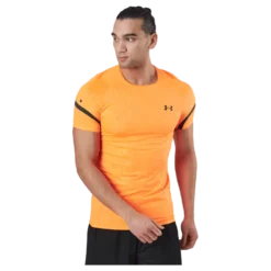 Ua Rush 2.0 Emboss Ss Blaze Orange / Jet Gray / Blac