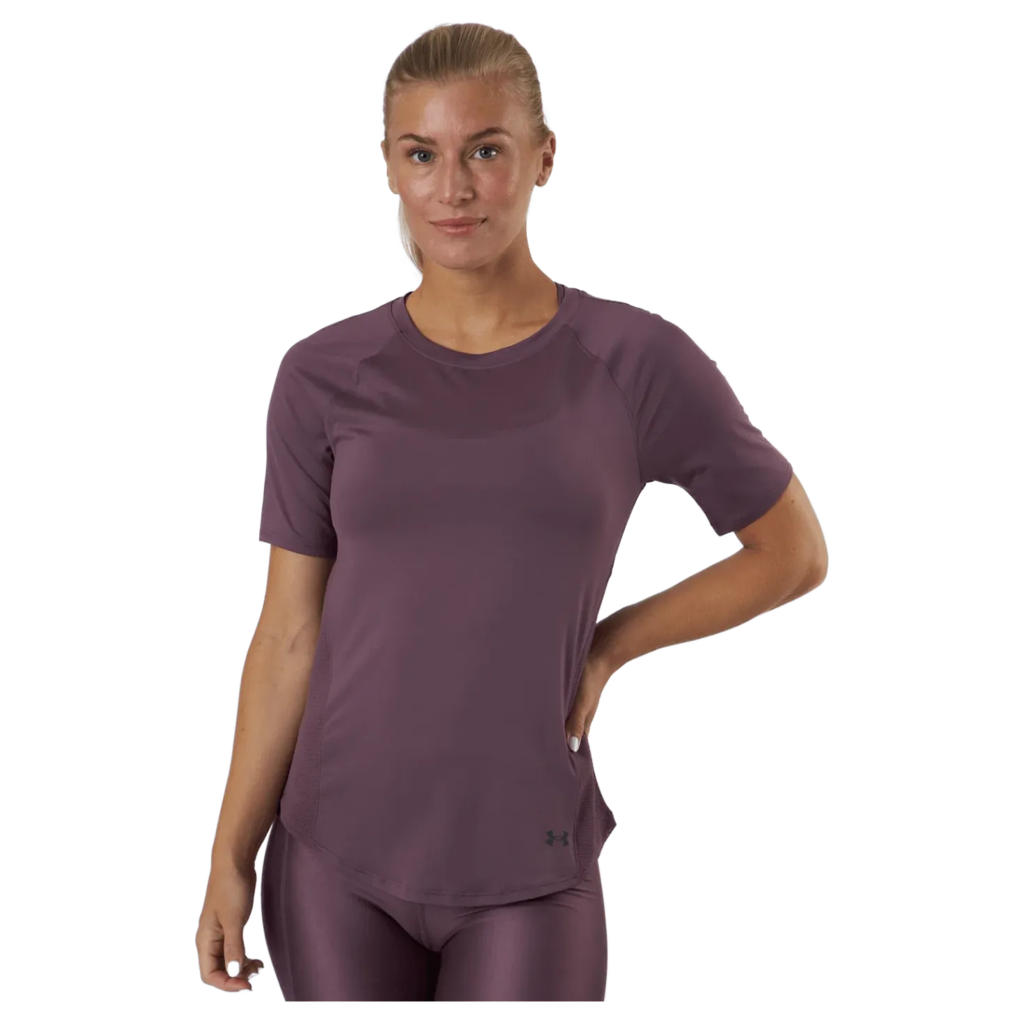 Ua Rush Mesh Ss Ash Plum