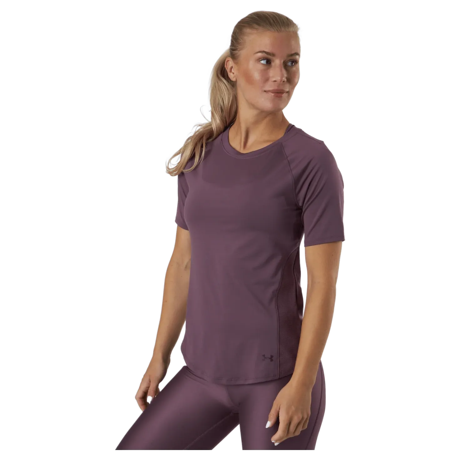 Ua Rush Mesh Ss Ash Plum