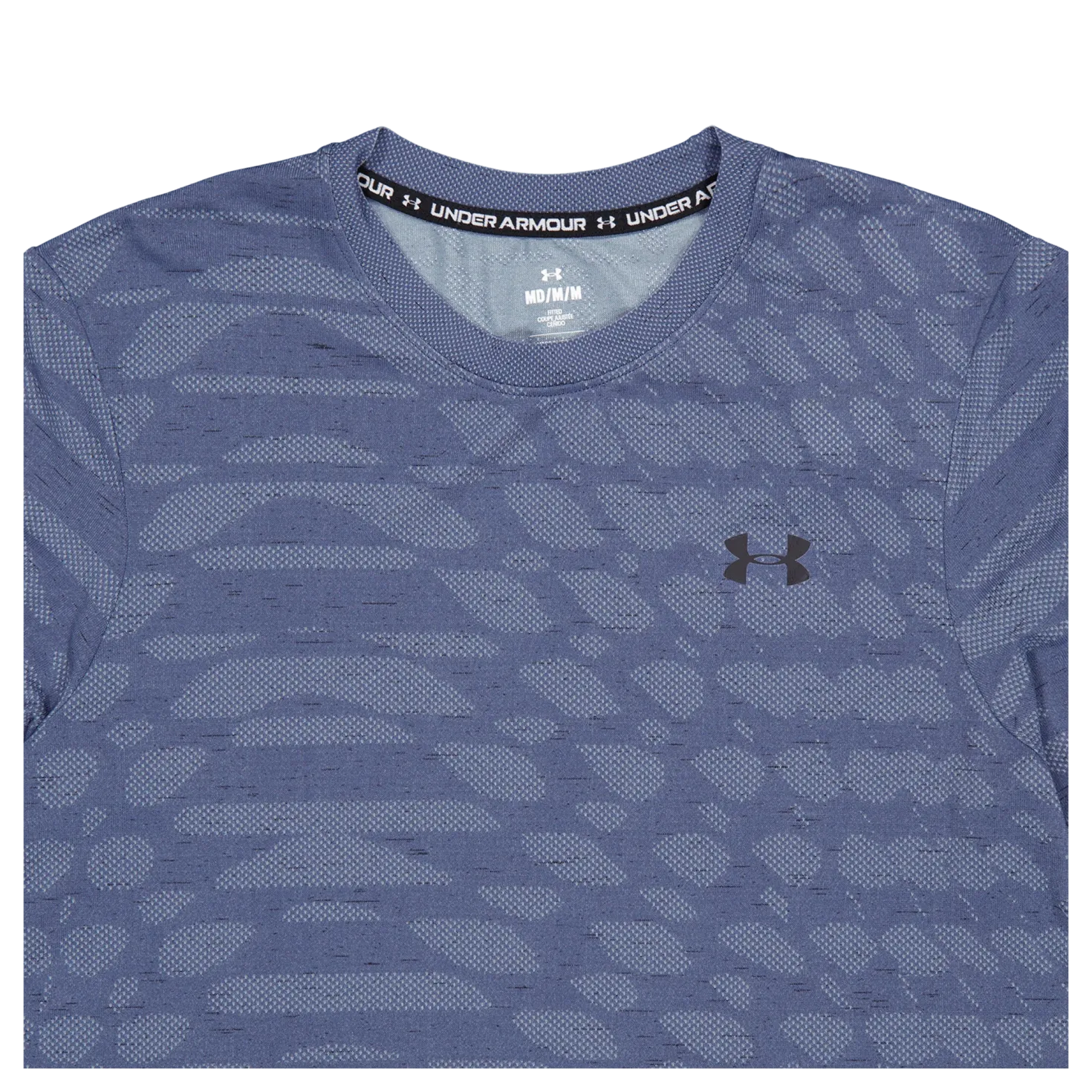 Ua Seamless Novelty Ss Downpour Gray