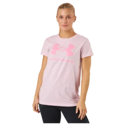 Ua Sportstyle Logo Ss Prime Pink