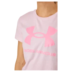 Ua Sportstyle Logo Ss Prime Pink