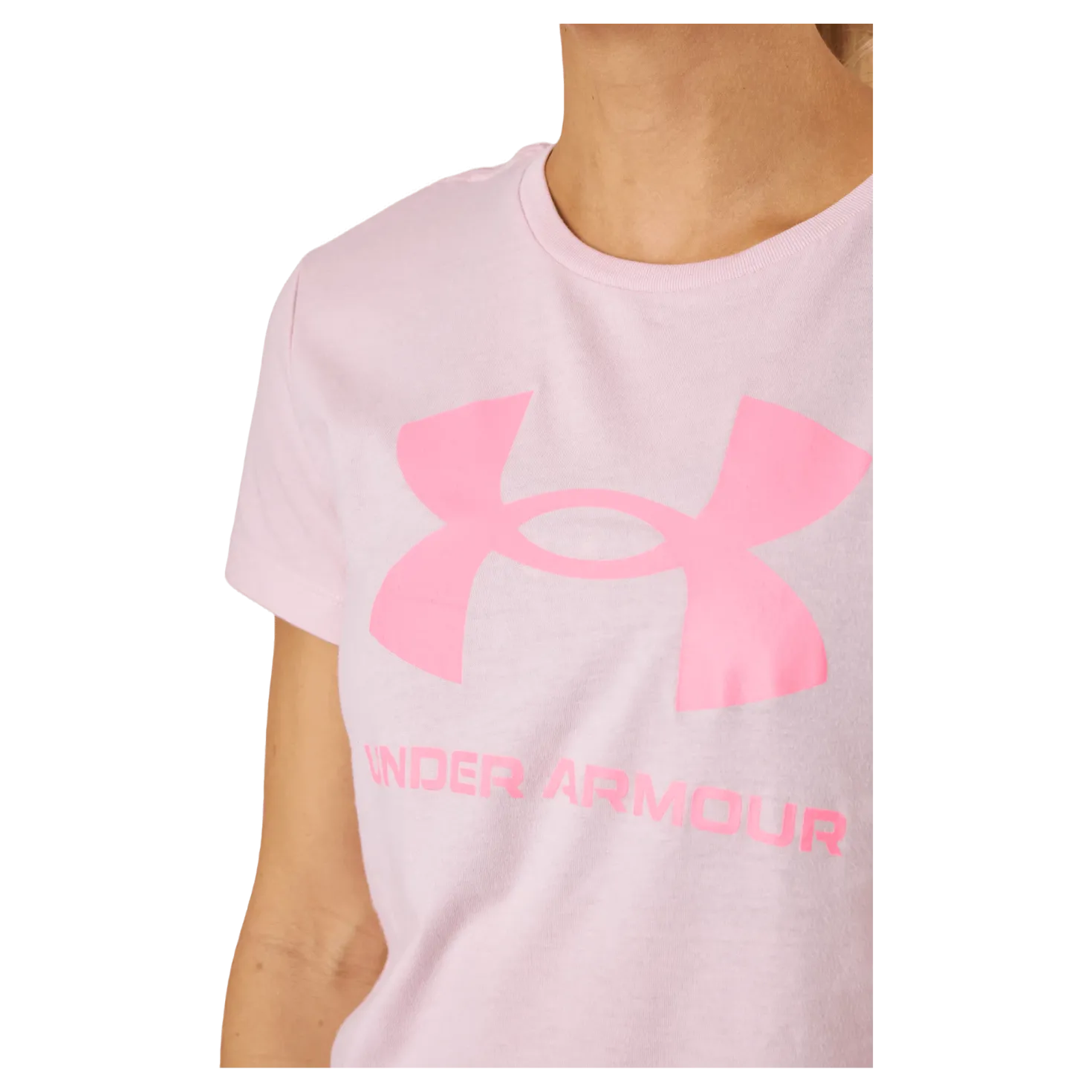 Ua Sportstyle Logo Ss Prime Pink
