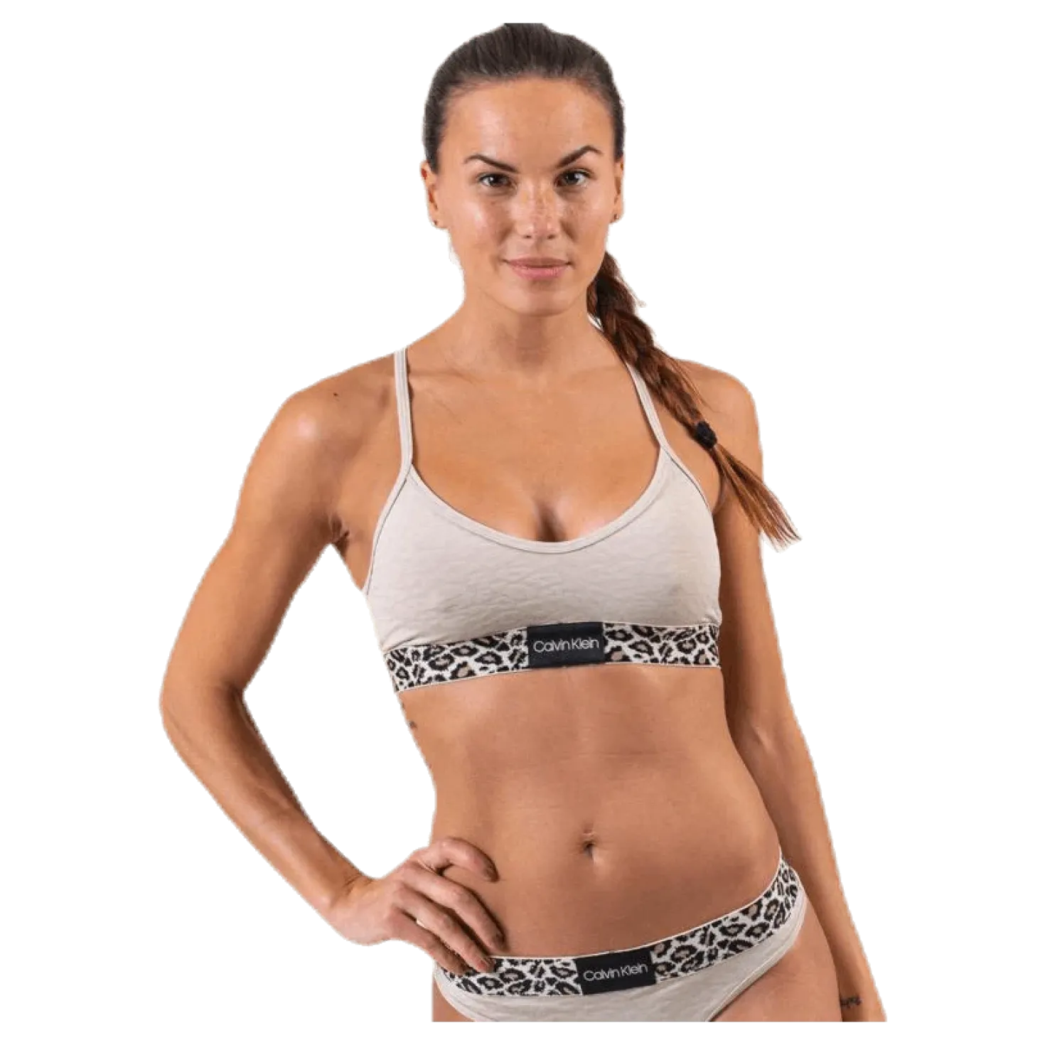 Unlined Bralette Brown