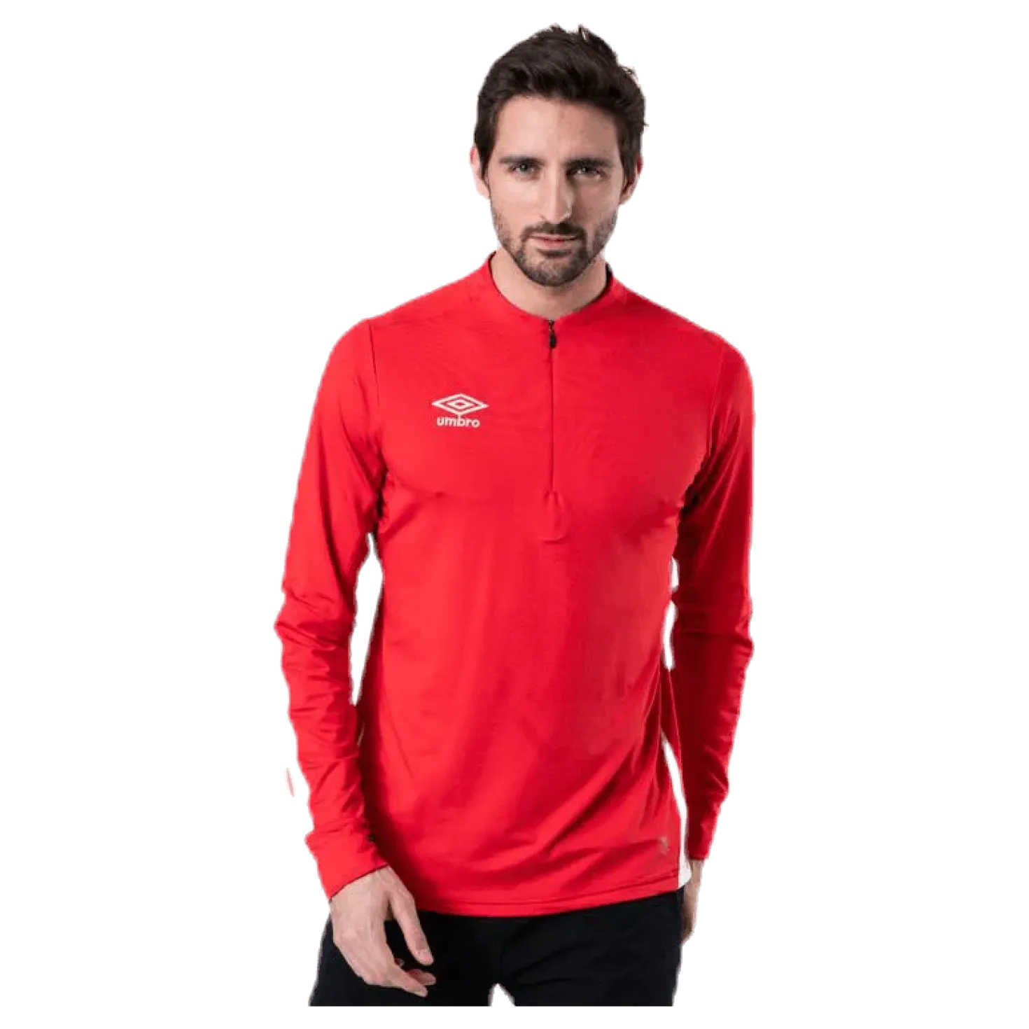 UX Elite Halfzip Top White/Red