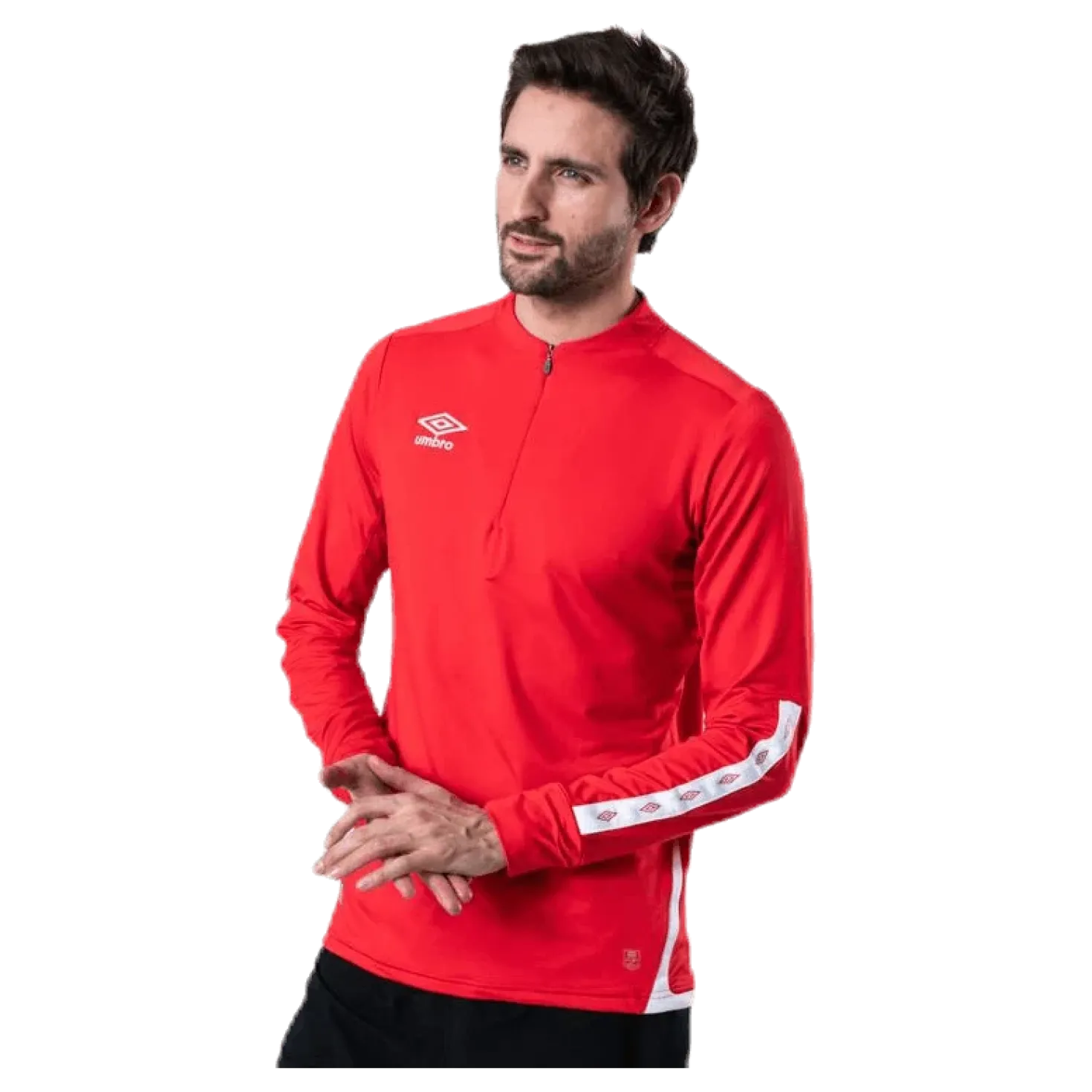 UX Elite Halfzip Top White/Red