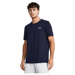 Vanish Seamless Grid Ss Midnight Navy