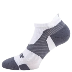 Vectr LightCushion NoShow Sock White/Grey