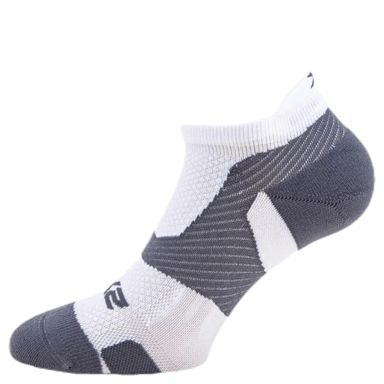 Vectr LightCushion NoShow Sock White/Grey