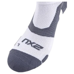 Vectr LightCushion NoShow Sock White/Grey