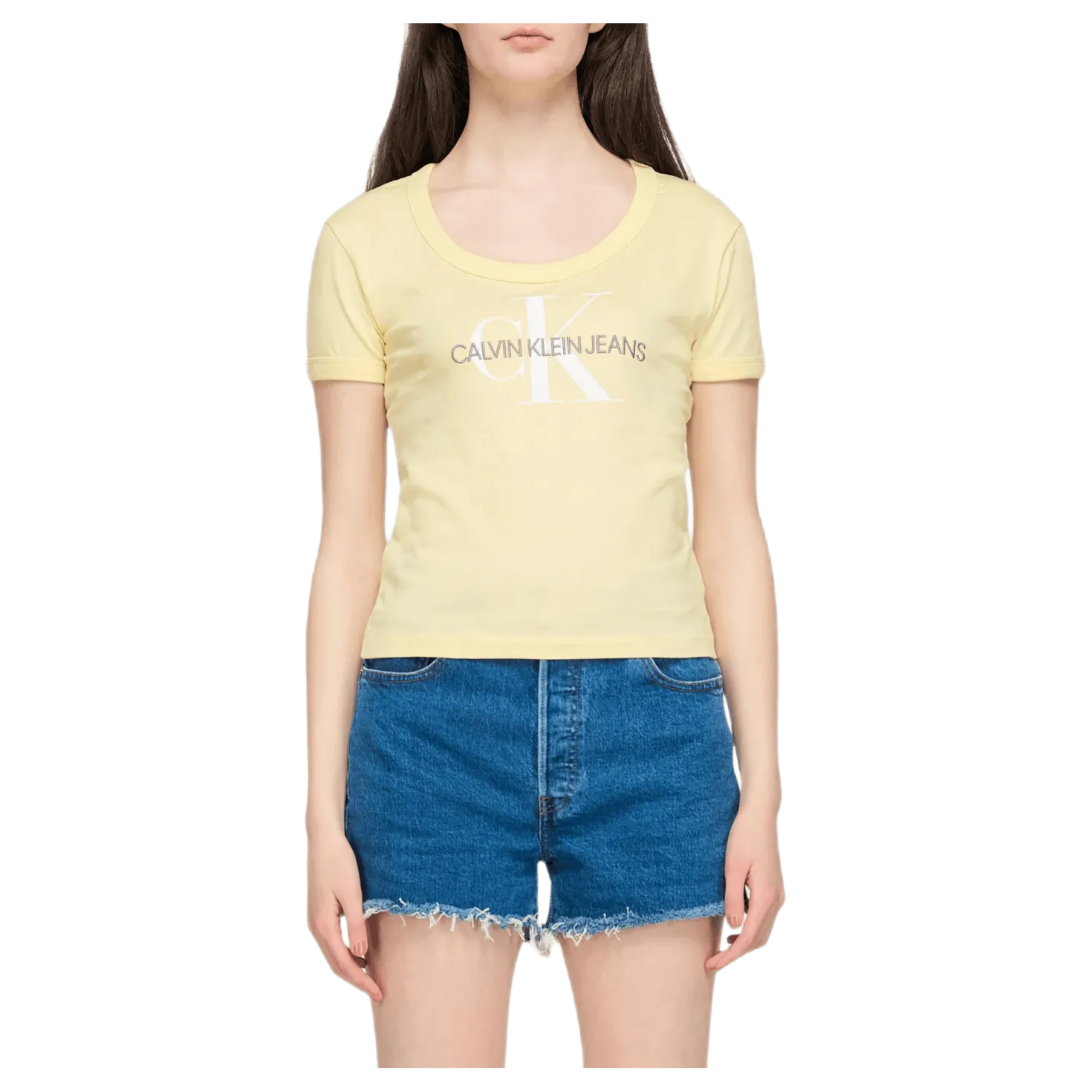 Vegetable Dye Monogram Baby Te Yellow