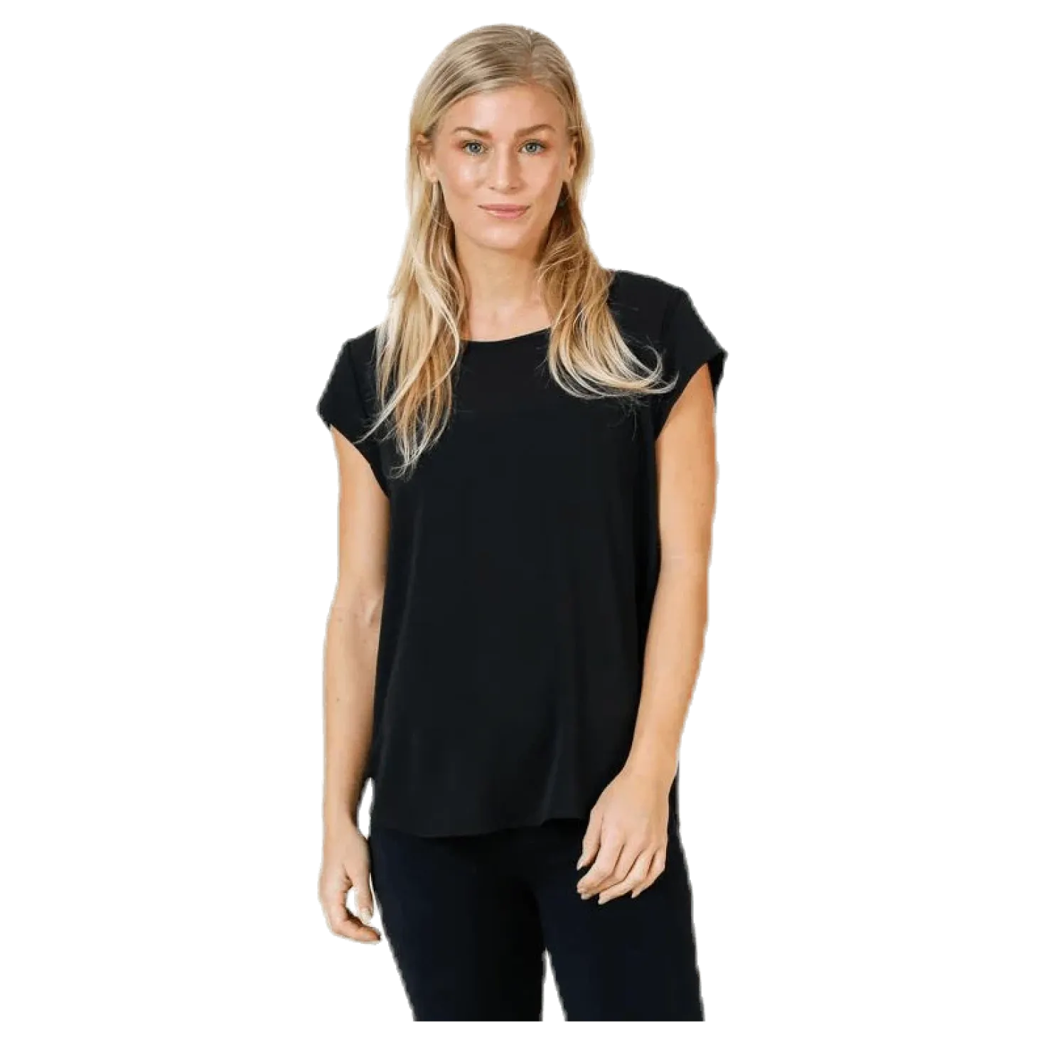 Vic S/S Solid Top Black
