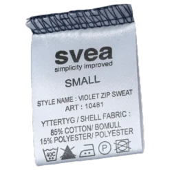 Violet Zip Sweat Blue