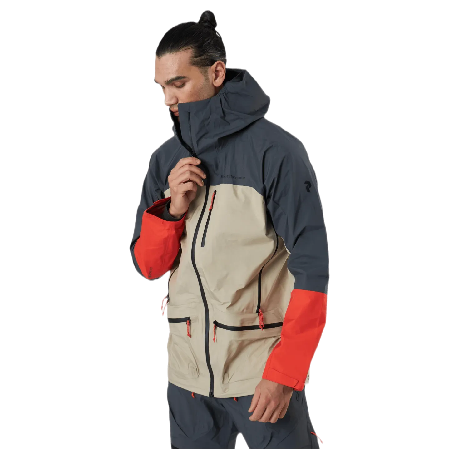 Vislight C Jacket Beige/Red