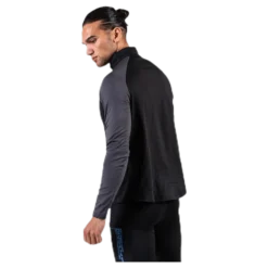 Warm Zip Shirt Black/Grey