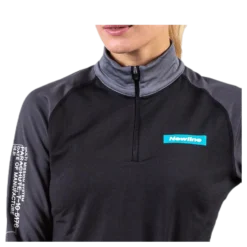 Warm Zip Shirt Black/Grey