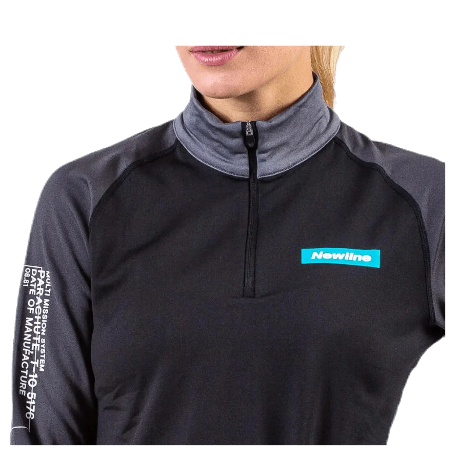 Warm Zip Shirt Black/Grey