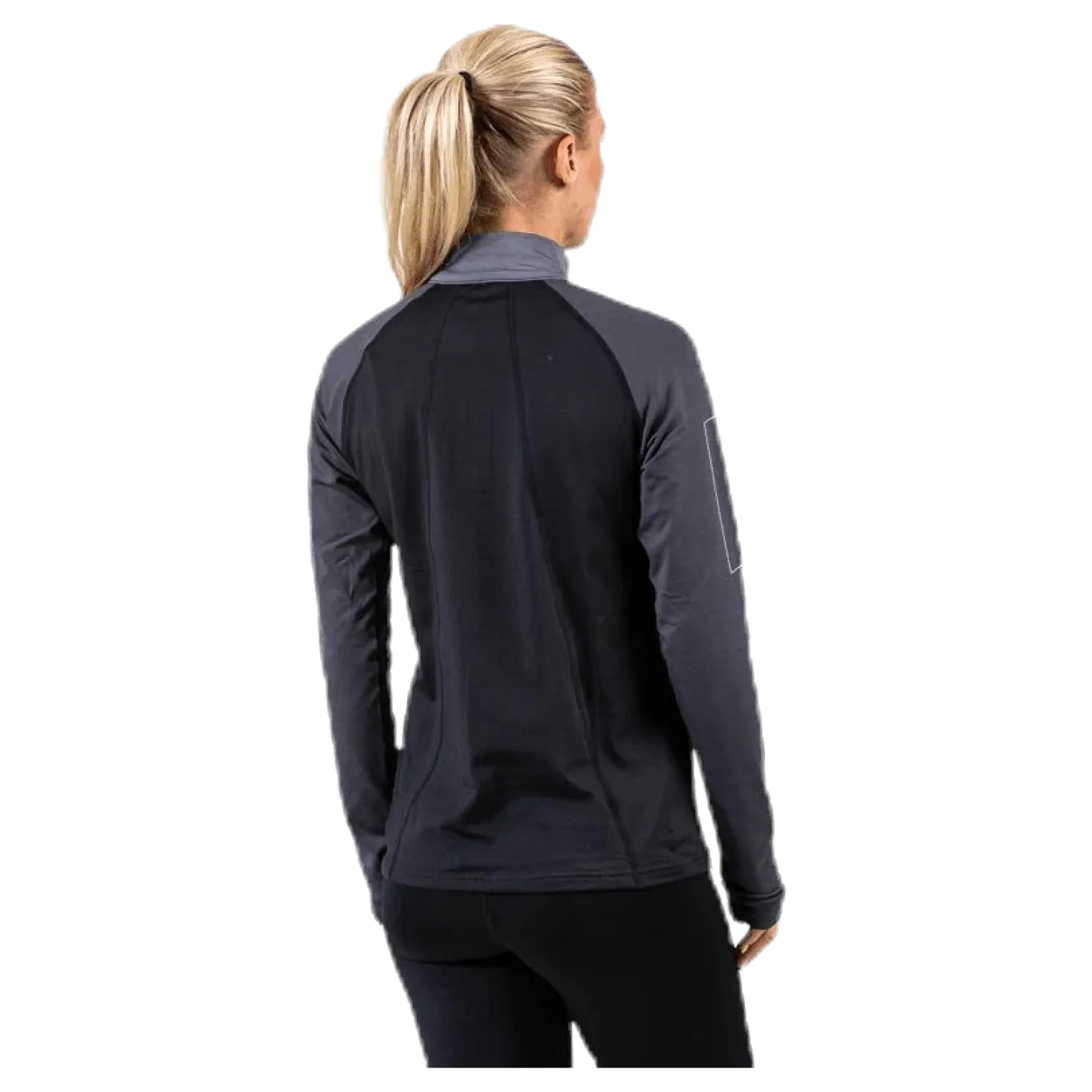 Warm Zip Shirt Black/Grey