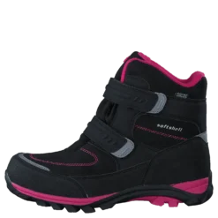 435-6608 Waterproof Warm Lined Black/Fuchsia