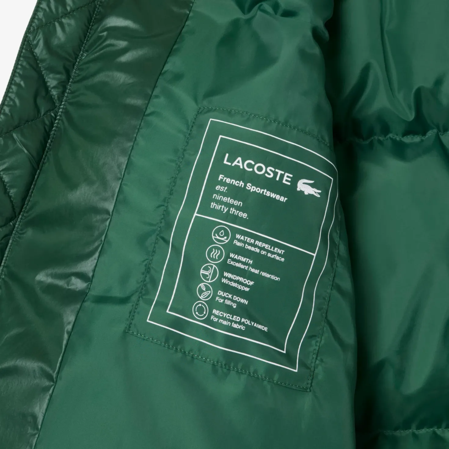 Water-repellent Down Windbreak Green