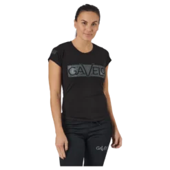 W Black Grey Logo T-shirt Black