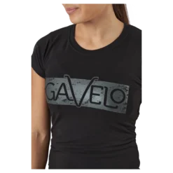 W Black Grey Logo T-shirt Black