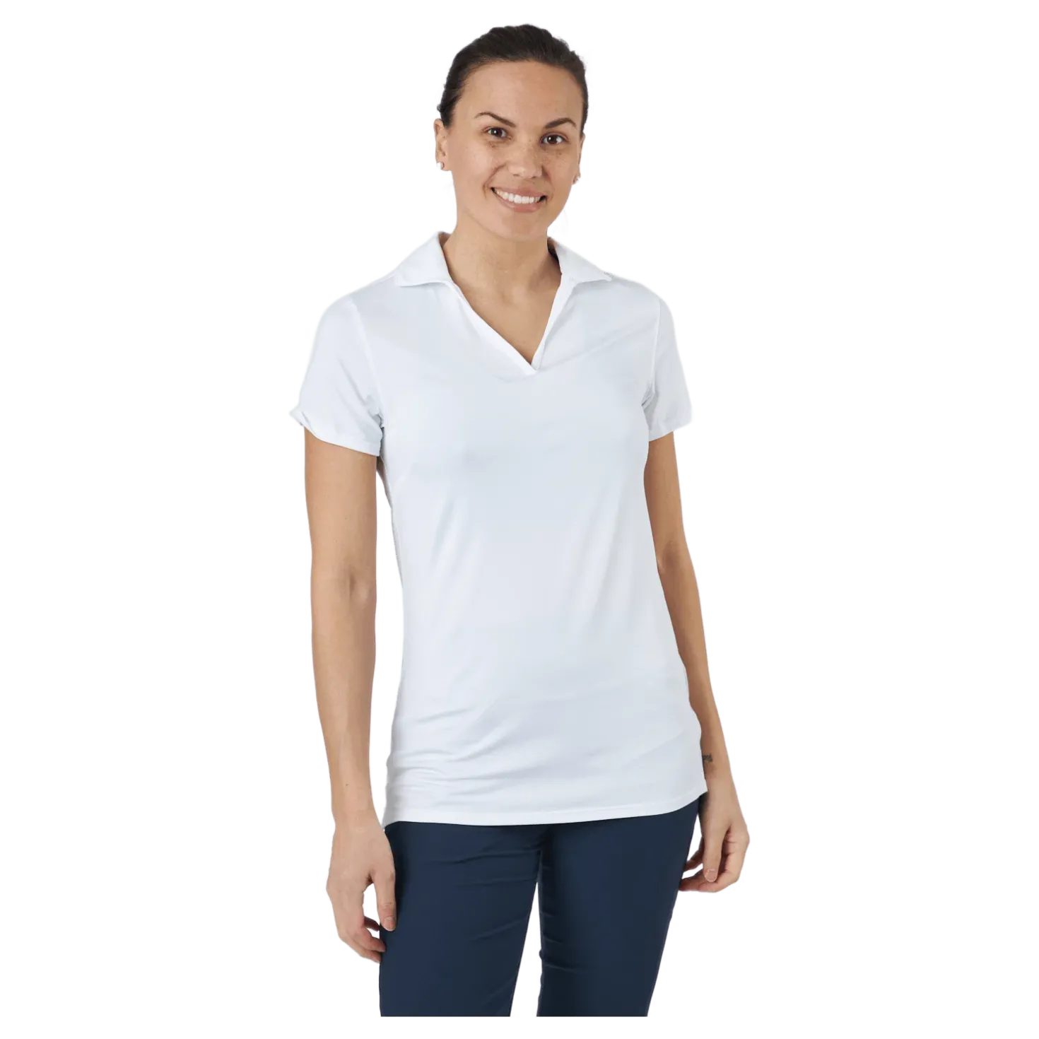 W Cloudspun Coast Polo Bright White