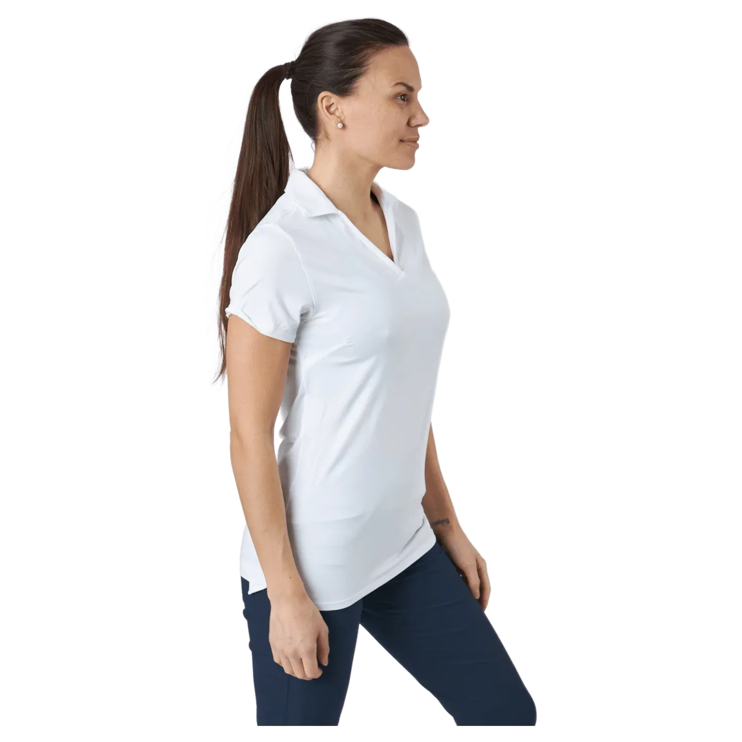 W Cloudspun Coast Polo Bright White