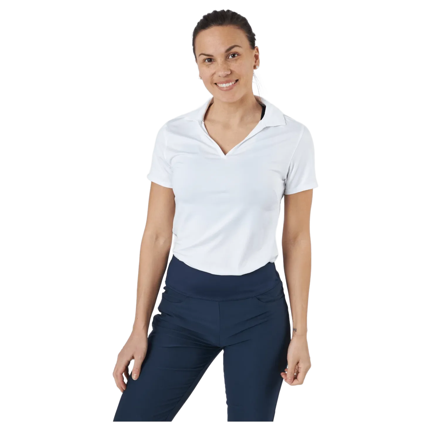 W Cloudspun Coast Polo Bright White