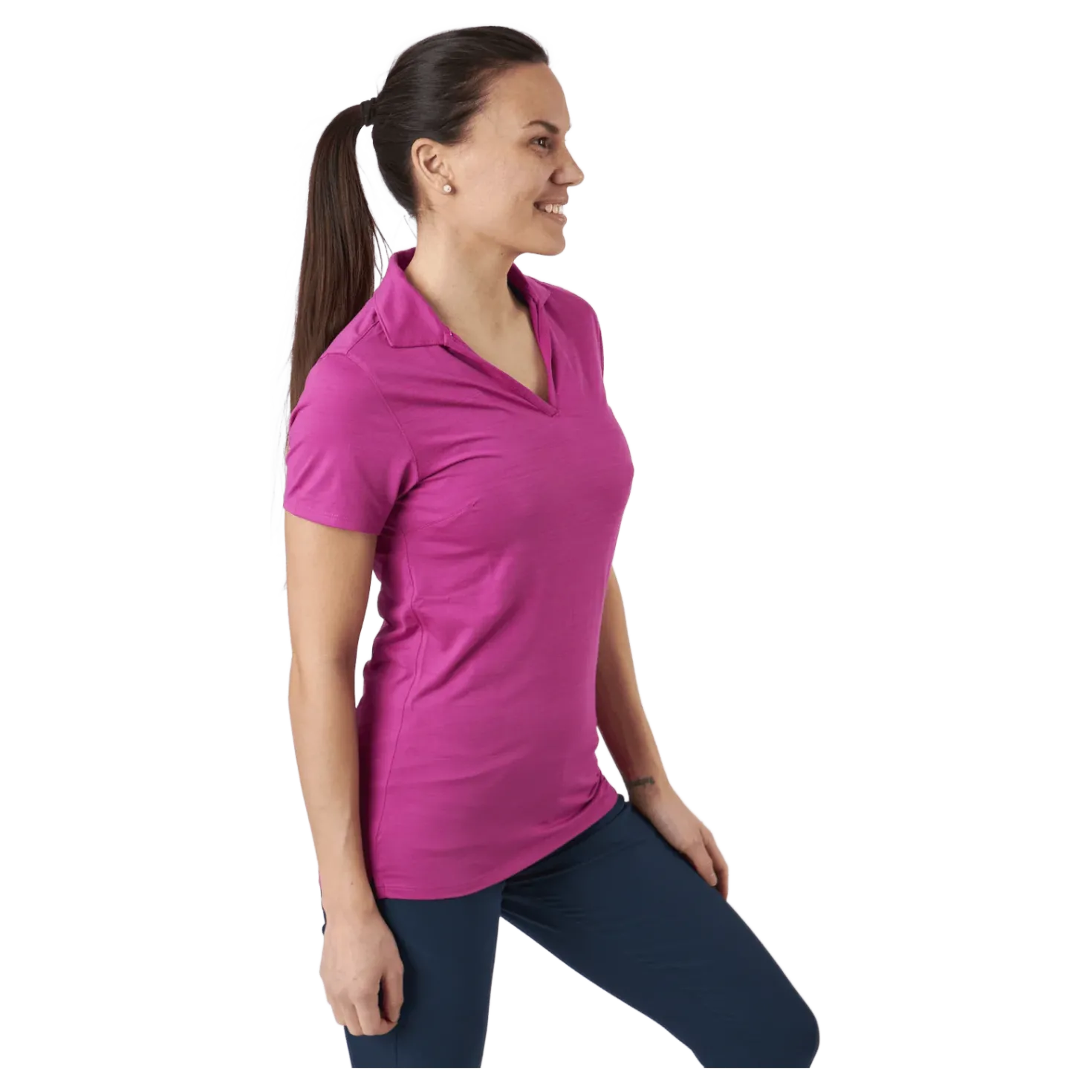 W Cloudspun Coast Polo Festival Fuchsia Heather