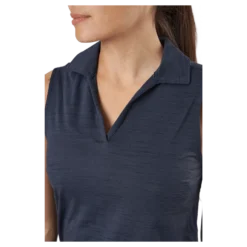 W Cloudspun Coast Sl Polo Navy Blazer Heather