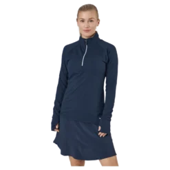 W Gamer 1/4 Zip Navy Blazer