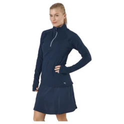 W Gamer 1/4 Zip Navy Blazer