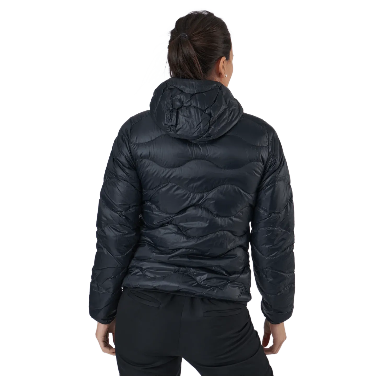 W Helium Down Hood Jacket Black