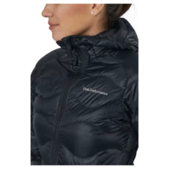 W Helium Down Hood Jacket Black