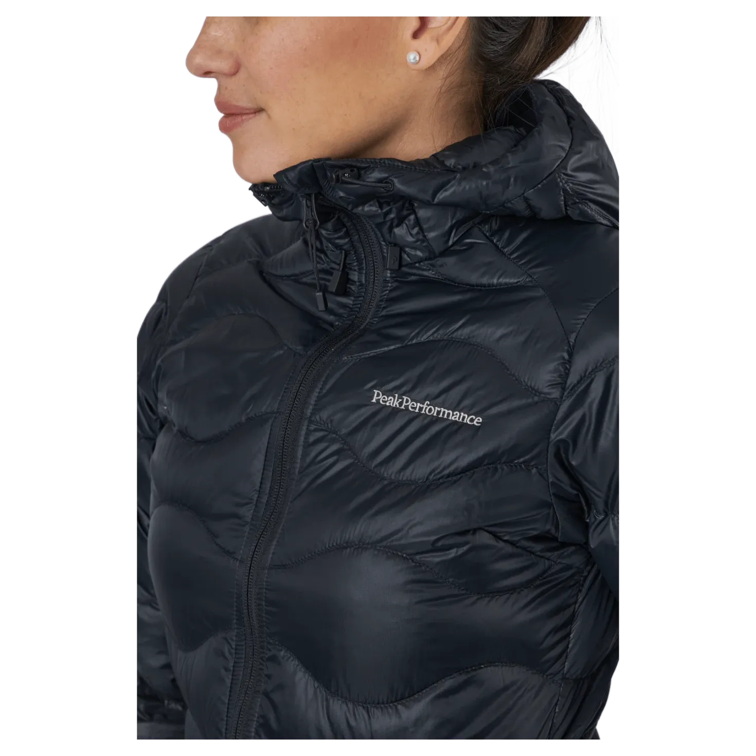 W Helium Down Hood Jacket Black