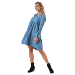 Why Abby 3/4 Lyocell Dress-Bi Blue