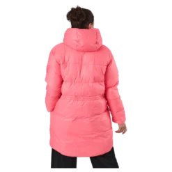W. Mid Length Shiny Jacket Happy Pink
