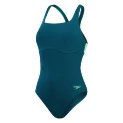 Womens Flex Band Swimsuit With Blue/green