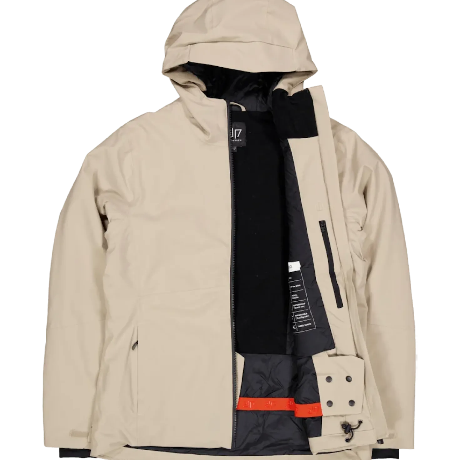 Women’S Light Padded Ski Jacket Kabo Sand
