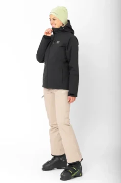 Women’S Light Padded Ski Jacket Kabo Black