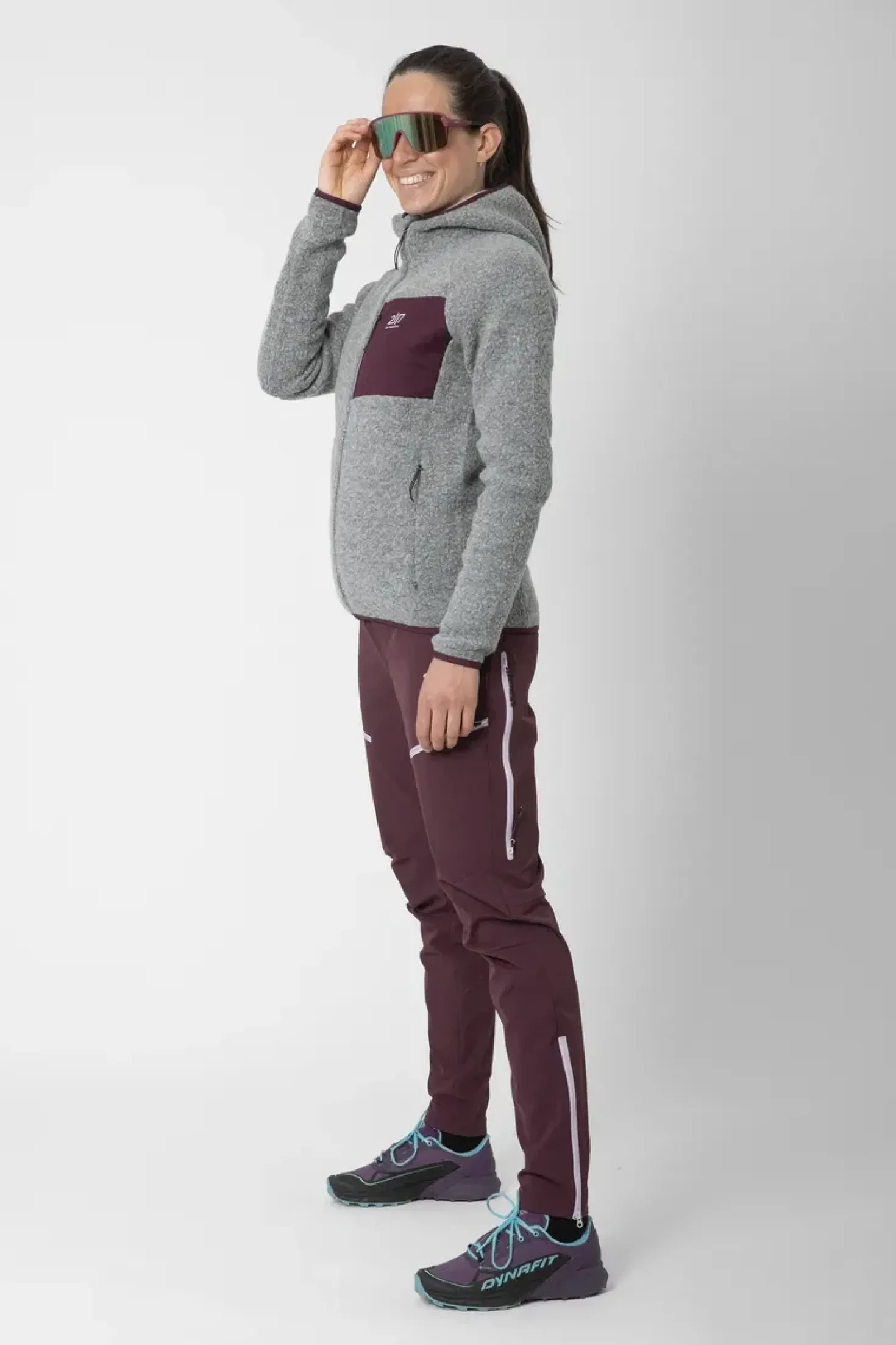 Women’S Wool Pile Hoodie Skord Grey