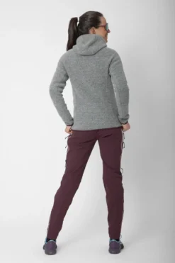 Women’S Wool Pile Hoodie Skord Grey