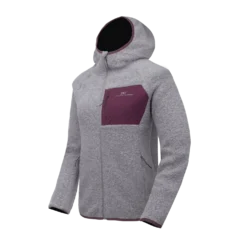 Women’S Wool Pile Hoodie Skord Grey